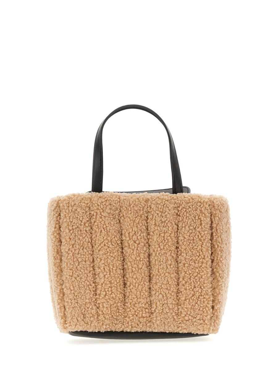 THEMOIRÈ BORSA TOTE "ARIA" IN TESSUTO RE-FUR