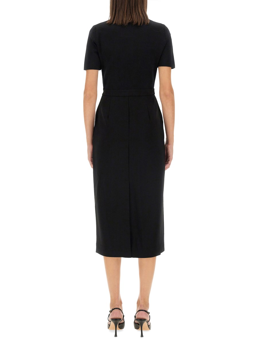 THEORY ABITO MIDI IN MAGLIA DI LANA MERINO