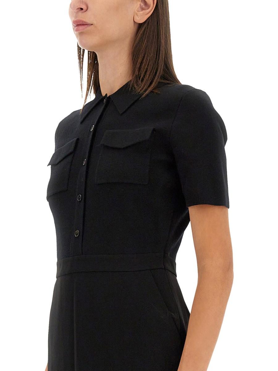THEORY ABITO MIDI IN MAGLIA DI LANA MERINO