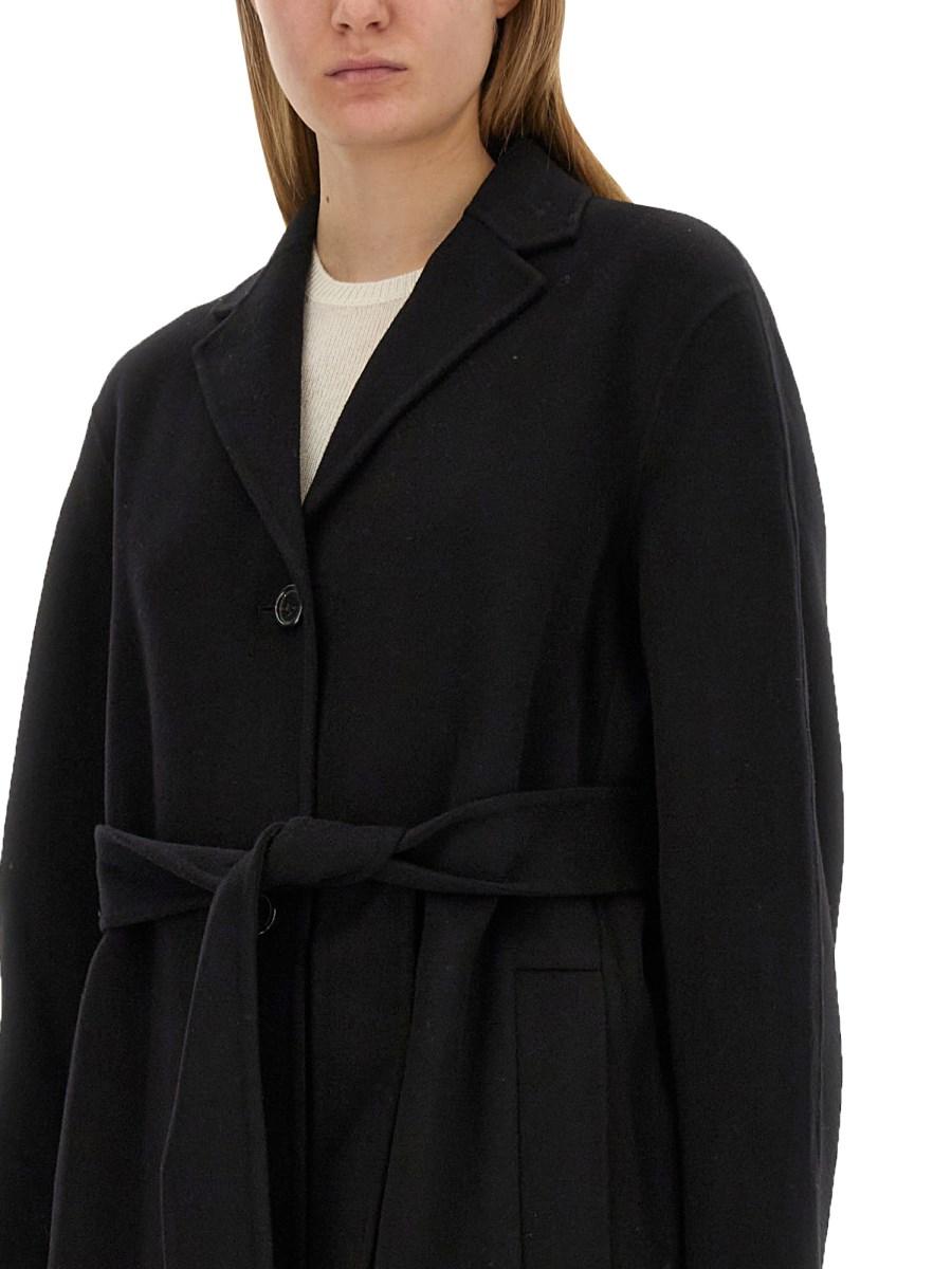 THEORY CAPPOTTO IN LANA CON CINTURA