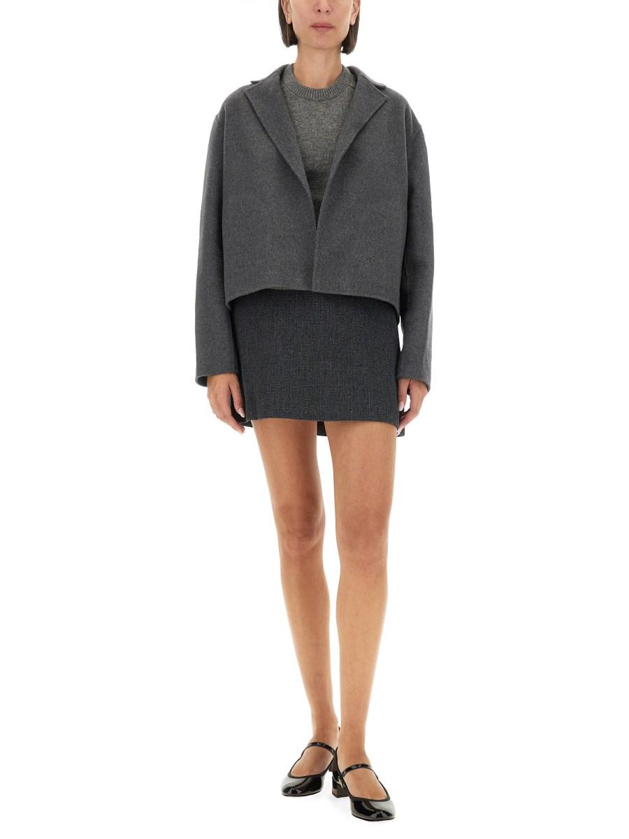 THEORY GIACCA CROPPED IN LANA E CASHMERE