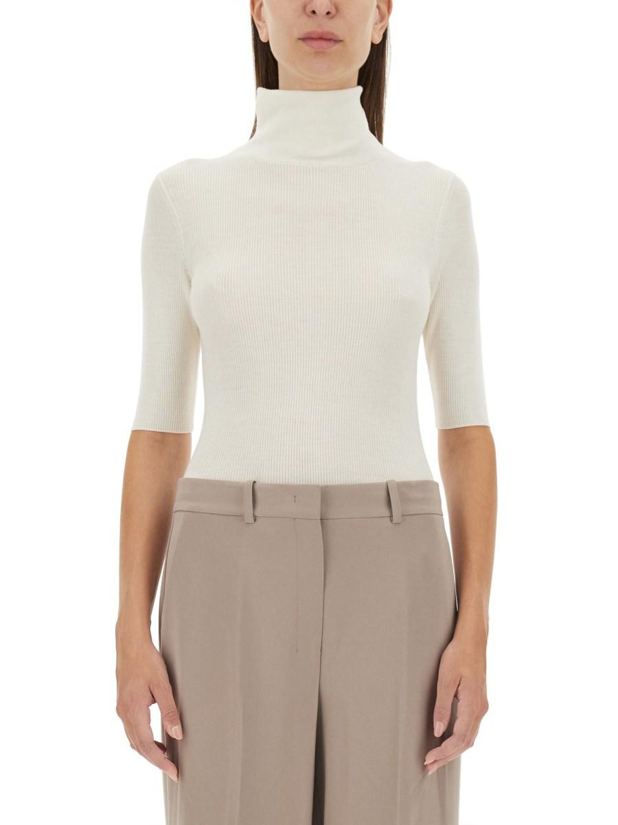 THEORY MAGLIA IN LANA CON COLLO ALTO
