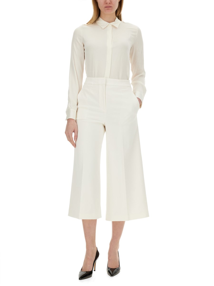 THEORY PANTALONE CROPPED IN TRIACETATO