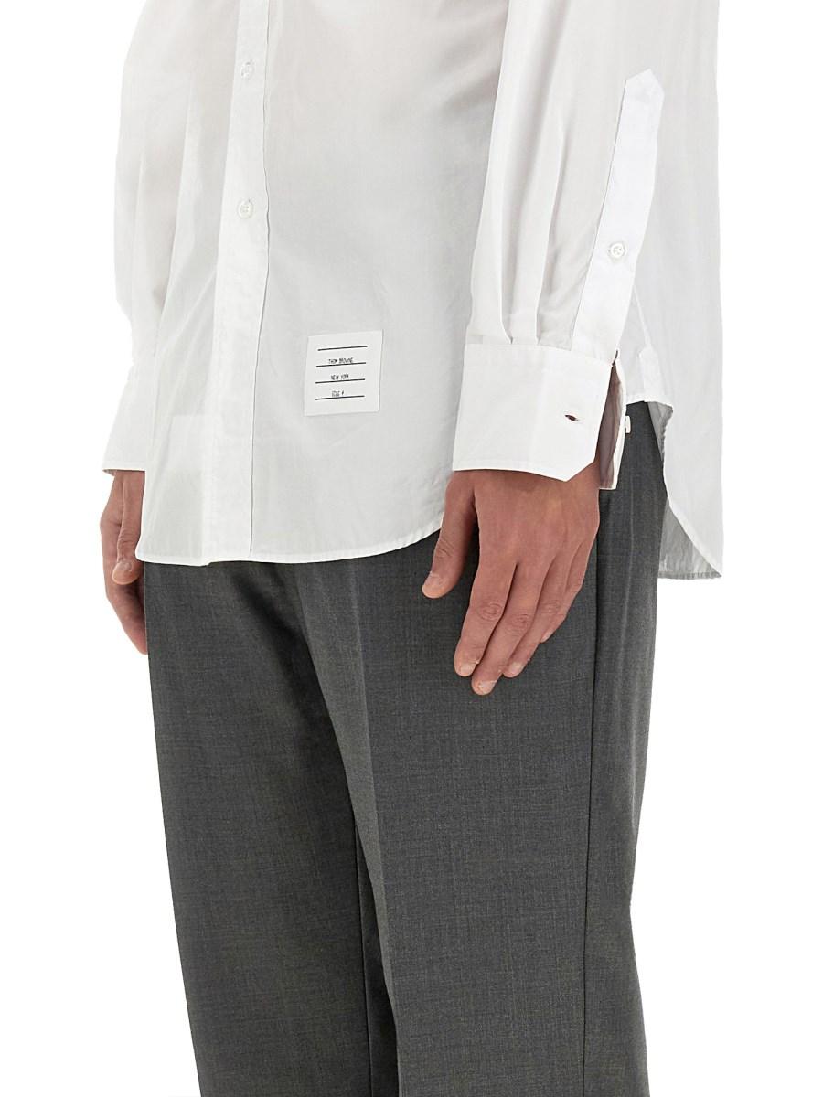 THOM BROWNE CAMICIA CLASSICA CON DETTAGLIO RWB