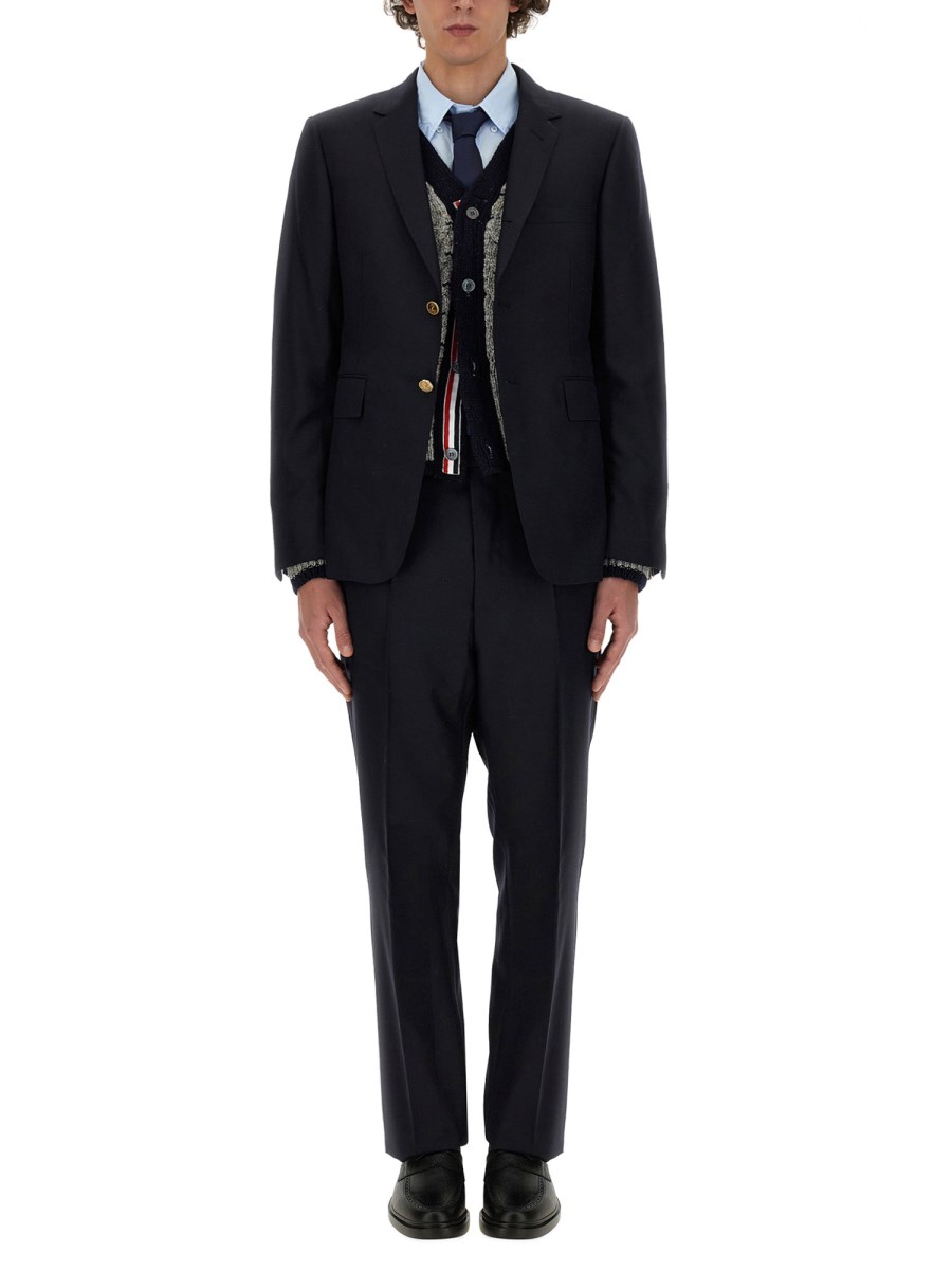 THOM BROWNE CAMICIA CLASSICA CON DETTAGLIO RWB