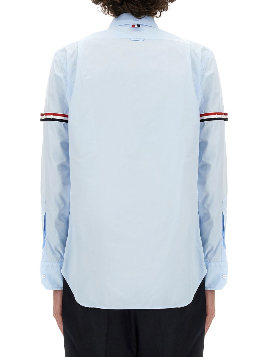 THOM BROWNE CAMICIA CLASSICA CON DETTAGLIO RWB
