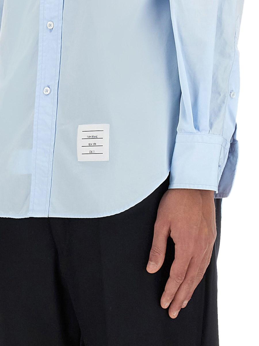 THOM BROWNE CAMICIA CLASSICA CON DETTAGLIO RWB