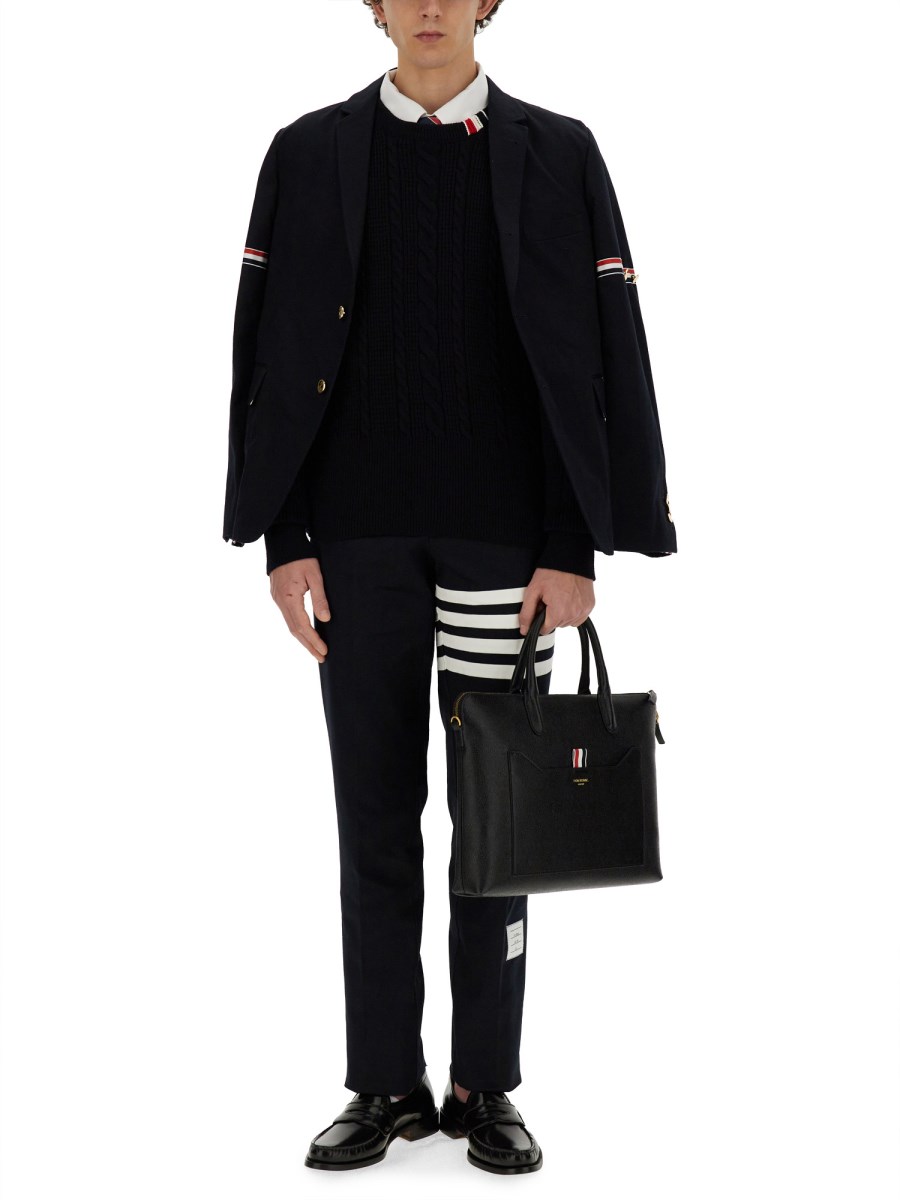 THOM BROWNE CAMICIA STRAIGHT FIT