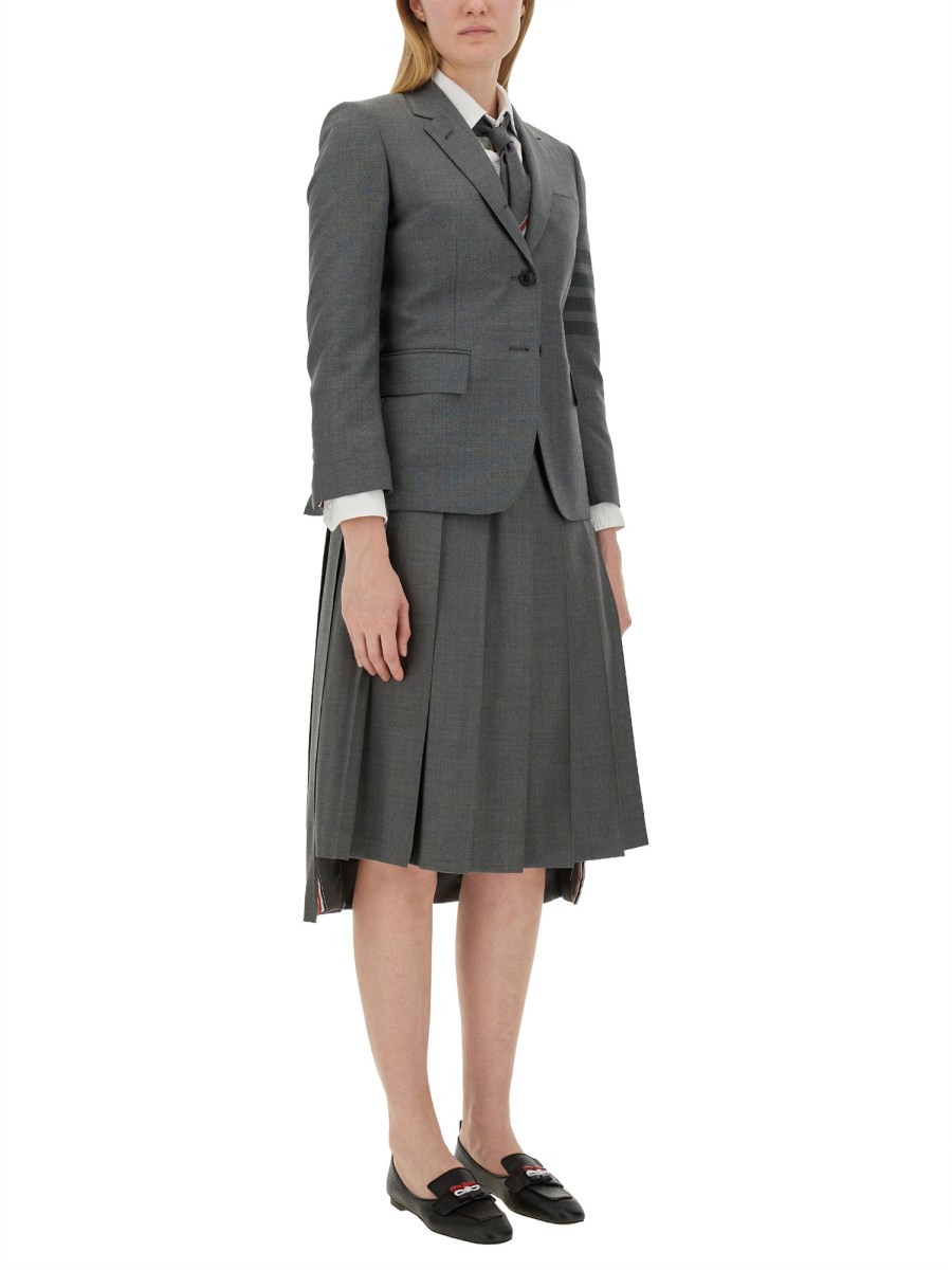 THOM BROWNE CAPPOTTO SPORTIVO CLASSICO IN TWILL