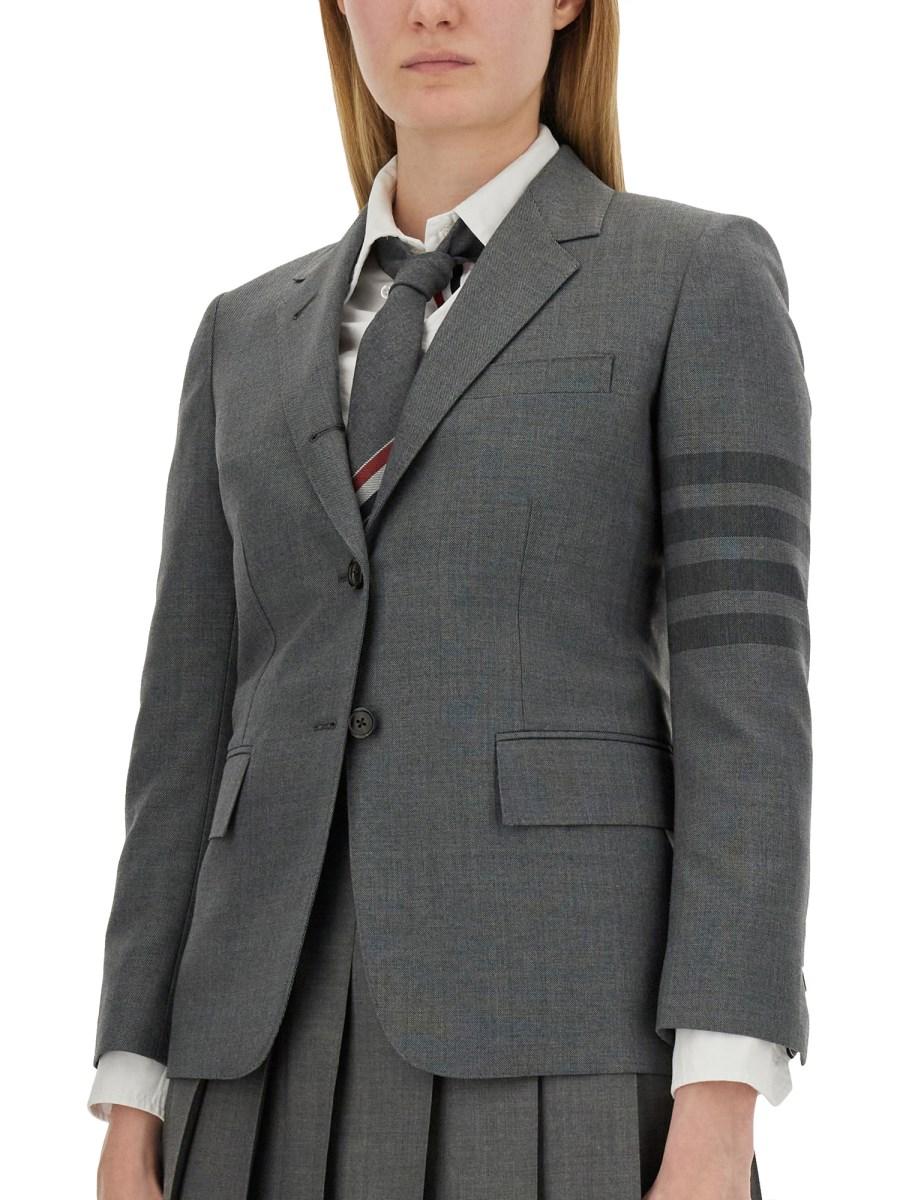 THOM BROWNE CAPPOTTO SPORTIVO CLASSICO IN TWILL