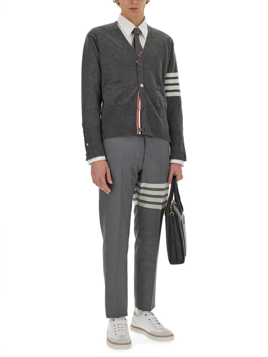 THOM BROWNE CARDIGAN IN CASHMERE A 4 BAR