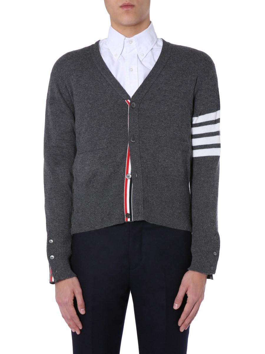 THOM BROWNE CARDIGAN IN CASHMERE A 4 BAR