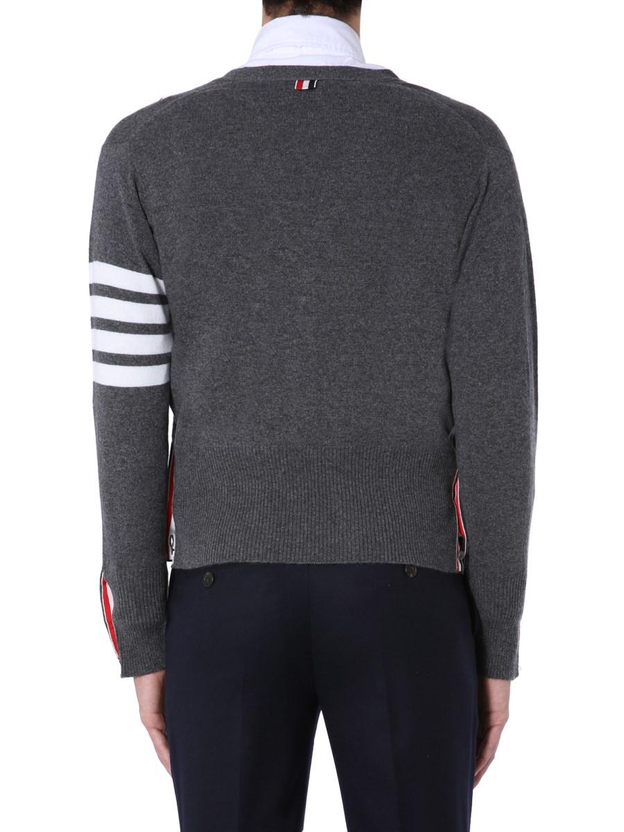 THOM BROWNE CARDIGAN IN CASHMERE A 4 BAR