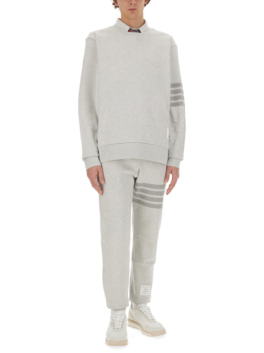 THOM BROWNE FELPA 4BAR IN COTONE