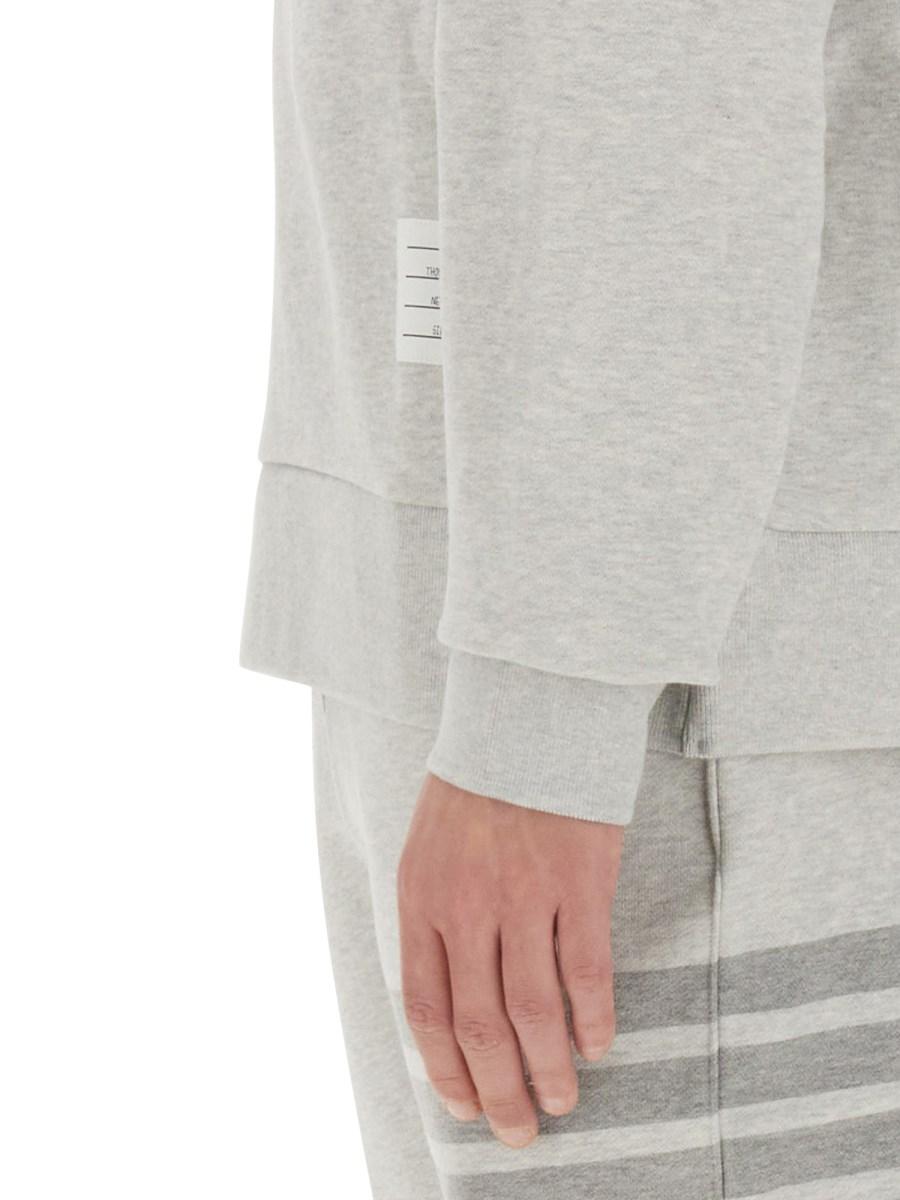 THOM BROWNE FELPA 4BAR IN COTONE