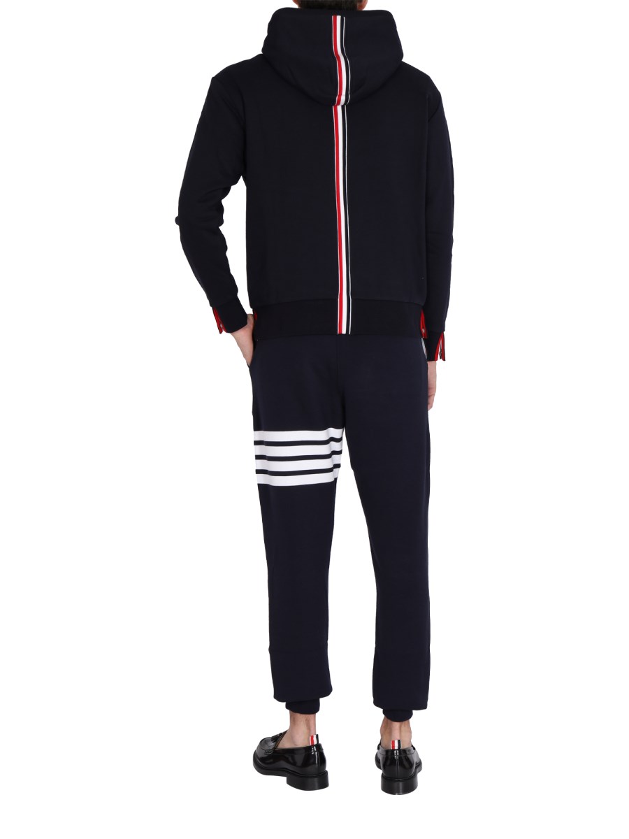 THOM BROWNE FELPA IN COTONE CON CAPPUCCIO