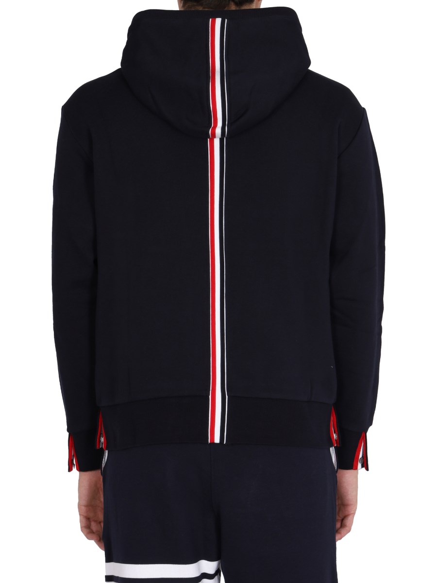 THOM BROWNE FELPA IN COTONE CON CAPPUCCIO