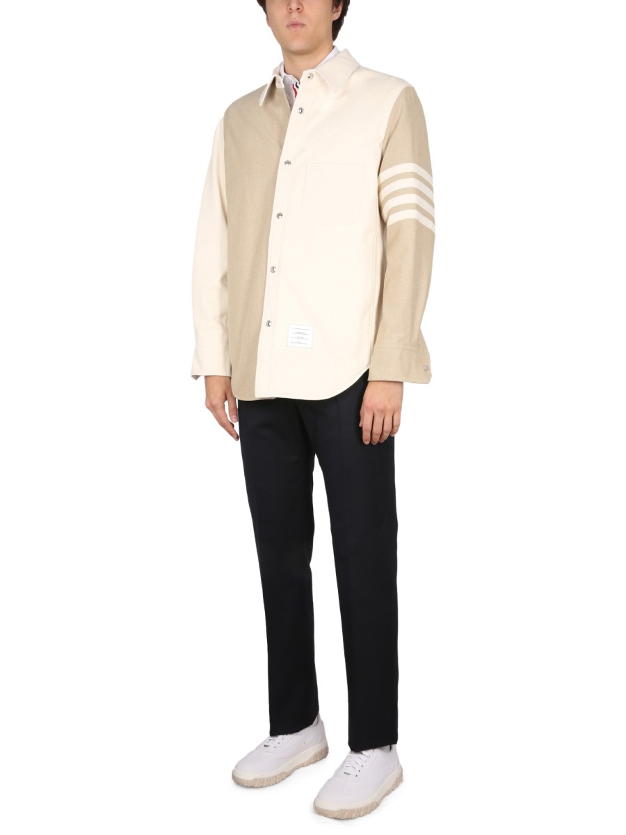 THOM BROWNE GIACCA IN DENIM DI COTONE