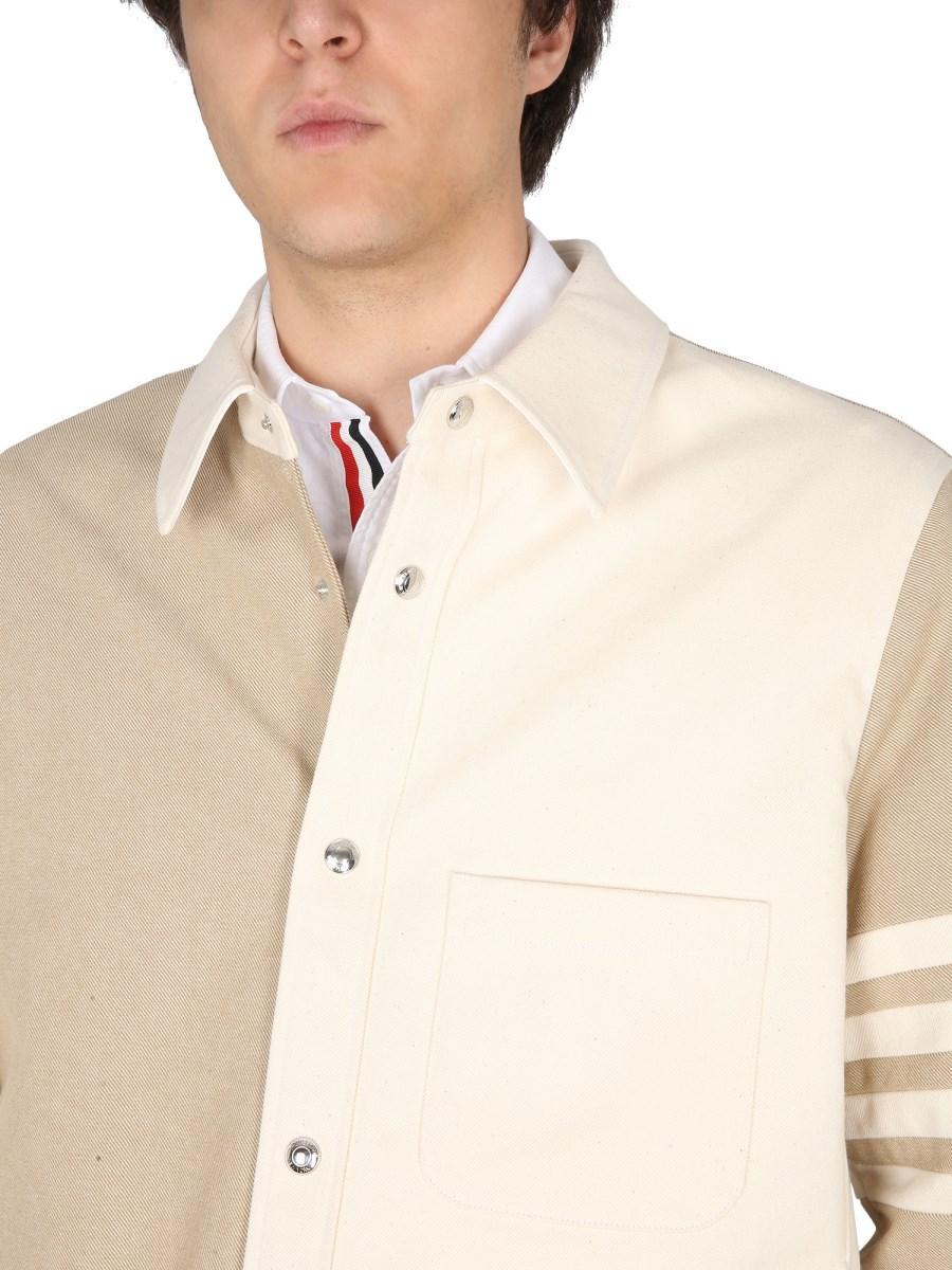THOM BROWNE GIACCA IN DENIM DI COTONE