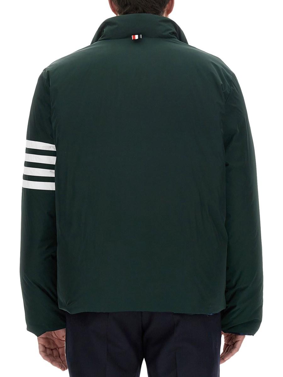 THOM BROWNE GIACCA REVERSIBILE IN LANA E CASHMERE