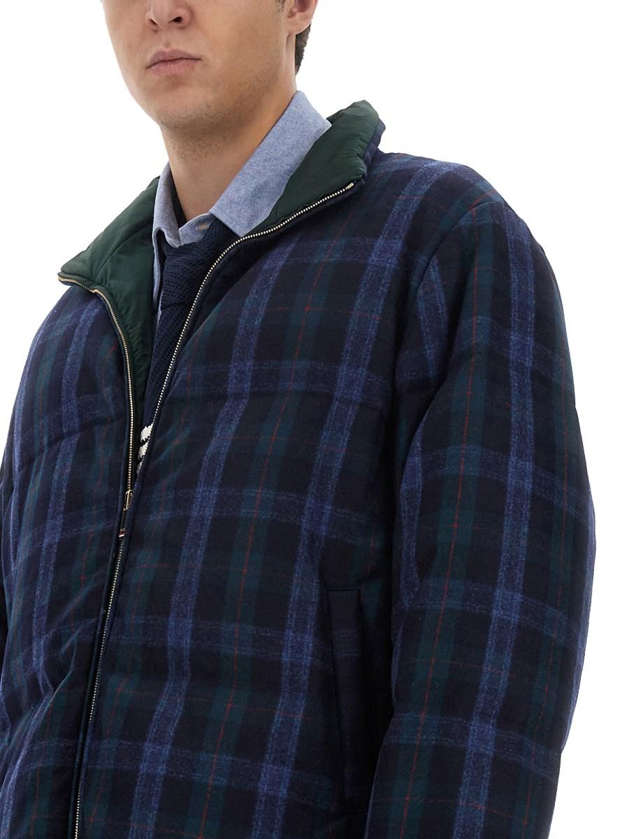 THOM BROWNE GIACCA REVERSIBILE IN LANA E CASHMERE