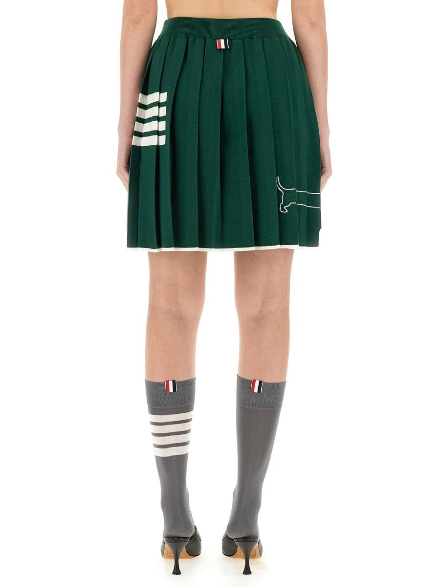 THOM BROWNE GONNA MINI PLISSETTATA