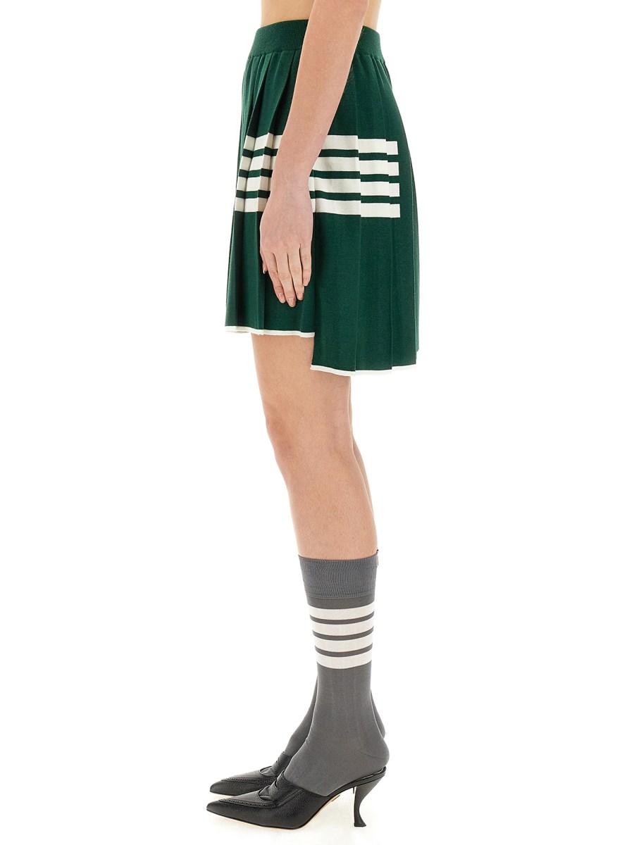 THOM BROWNE GONNA MINI PLISSETTATA