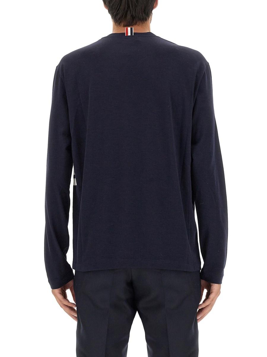 THOM BROWNE MAGLIA 4BAR IN LANA