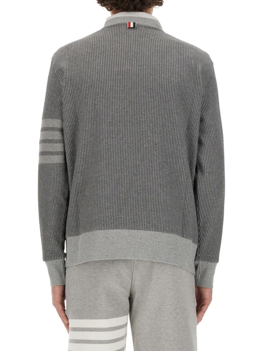 THOM BROWNE MAGLIA "4BAR" IN MISTO SETA