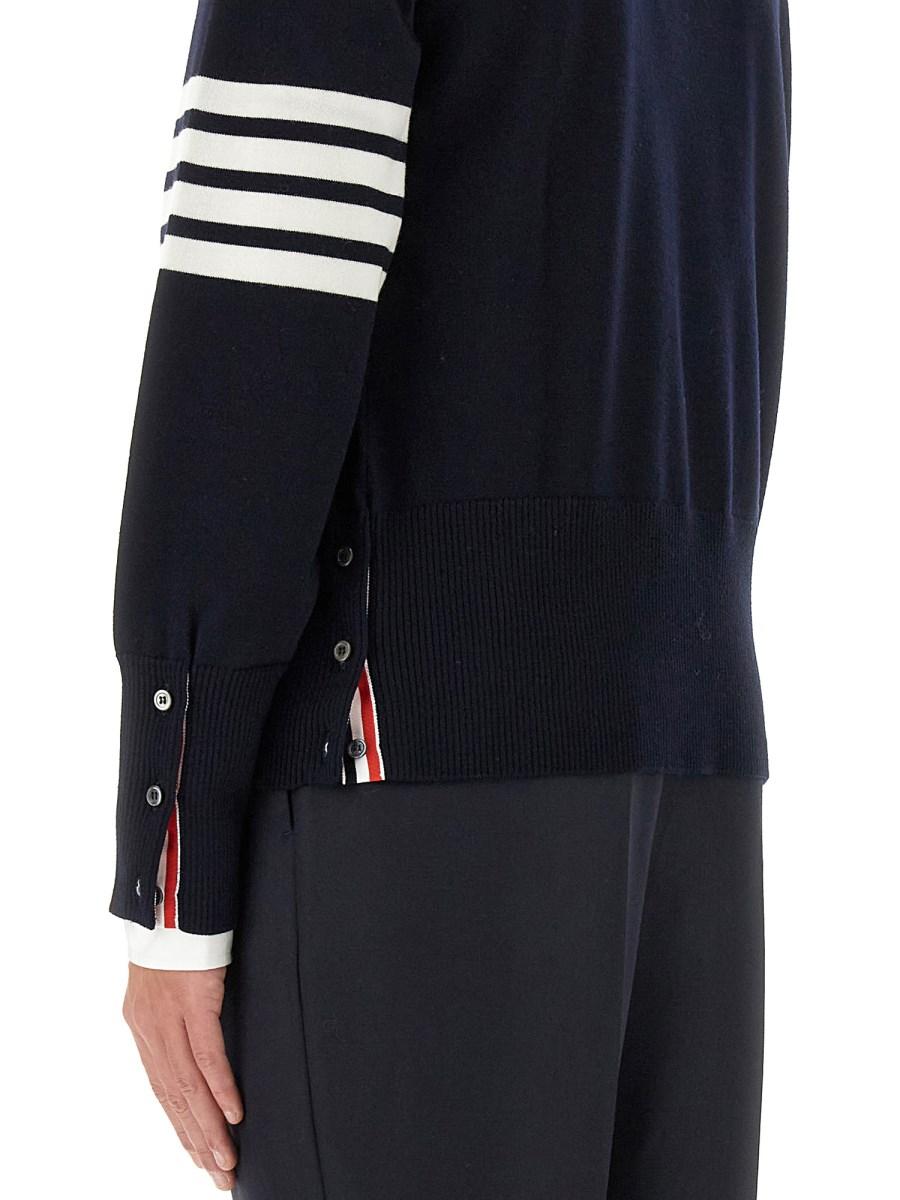 THOM BROWNE MAGLIA "HECTOR" IN LANA MERINO