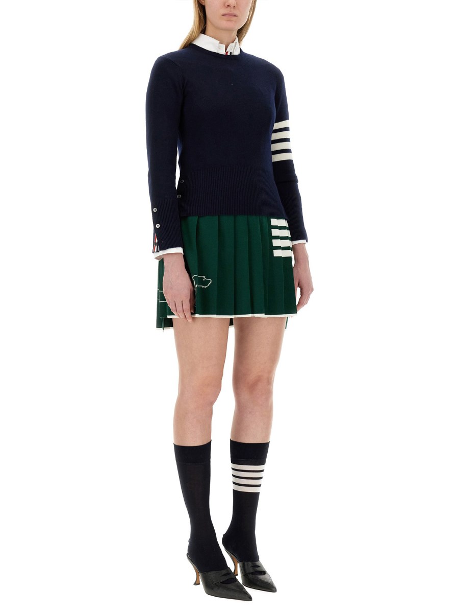 THOM BROWNE MAGLIA IN CASHMERE CON 4BAR