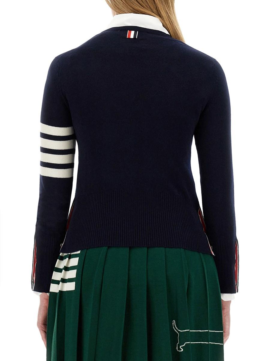 THOM BROWNE MAGLIA IN CASHMERE CON 4BAR