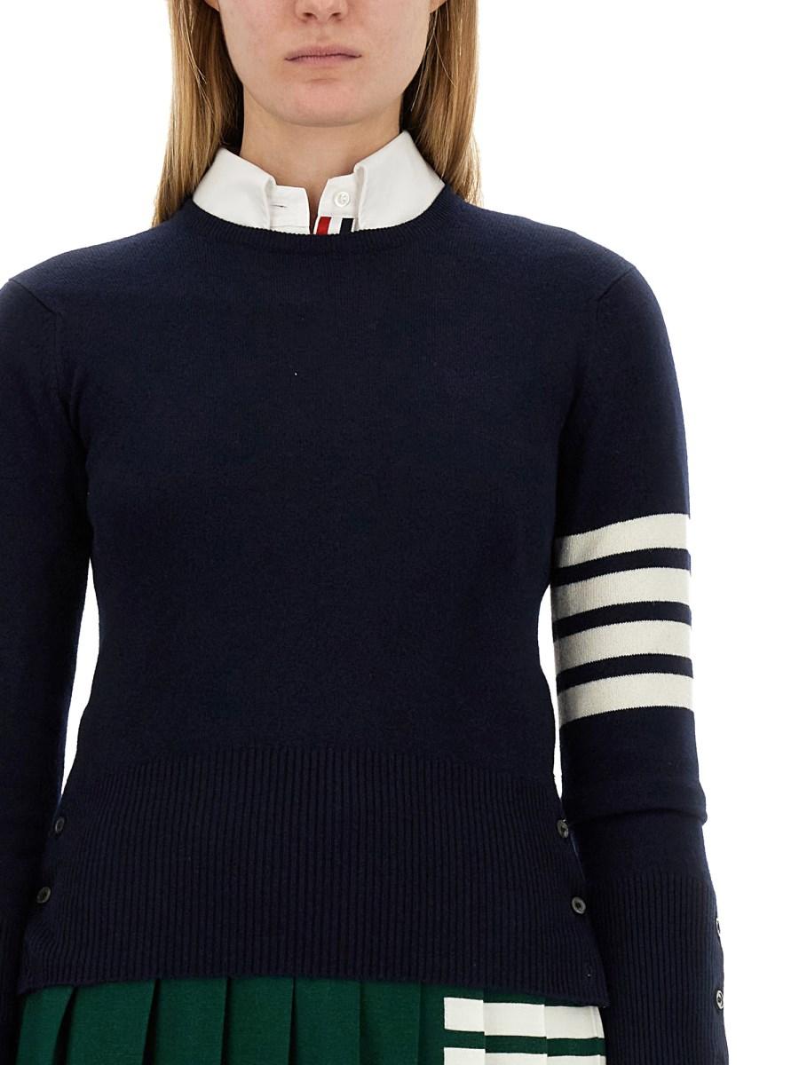 THOM BROWNE MAGLIA IN CASHMERE CON 4BAR
