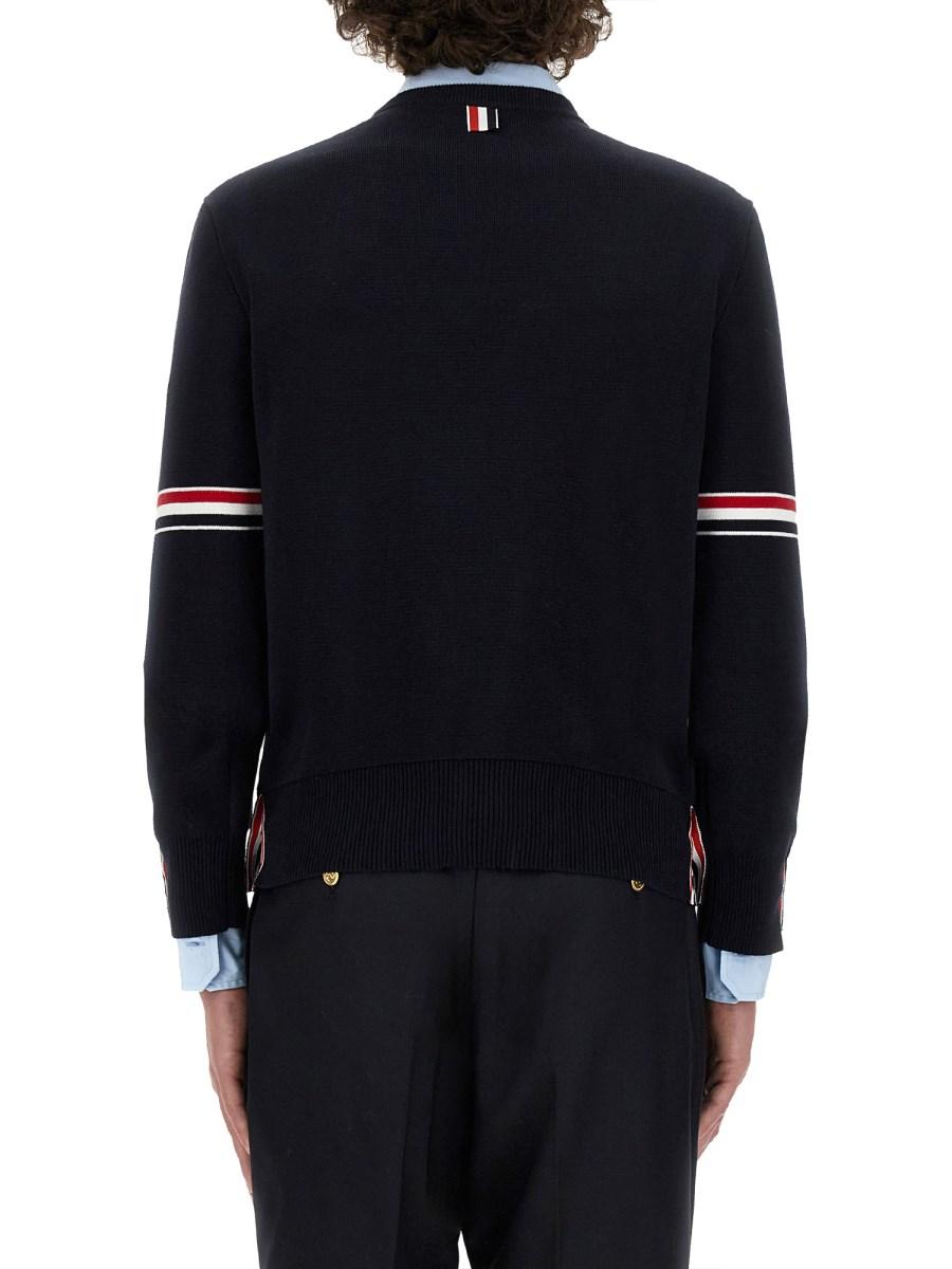THOM BROWNE MAGLIA IN COTONE