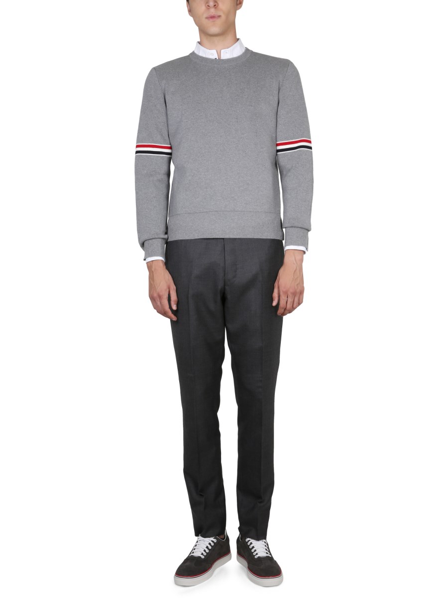 THOM BROWNE MAGLIA IN COTONE