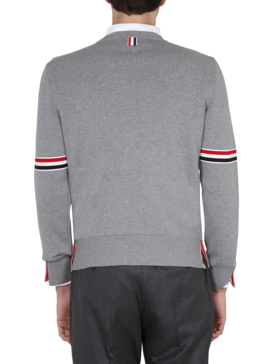THOM BROWNE MAGLIA IN COTONE