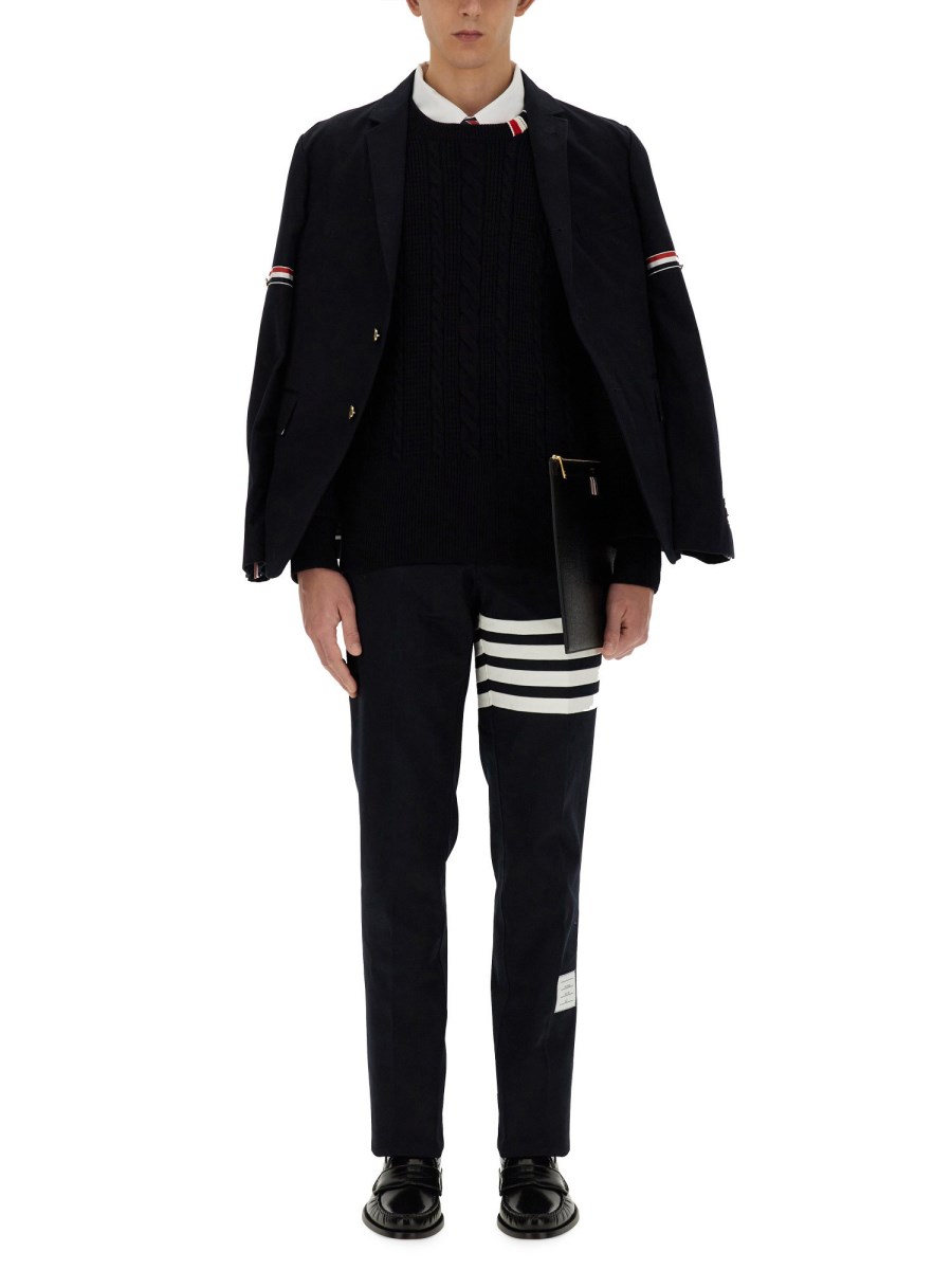 THOM BROWNE MAGLIA IN LANA