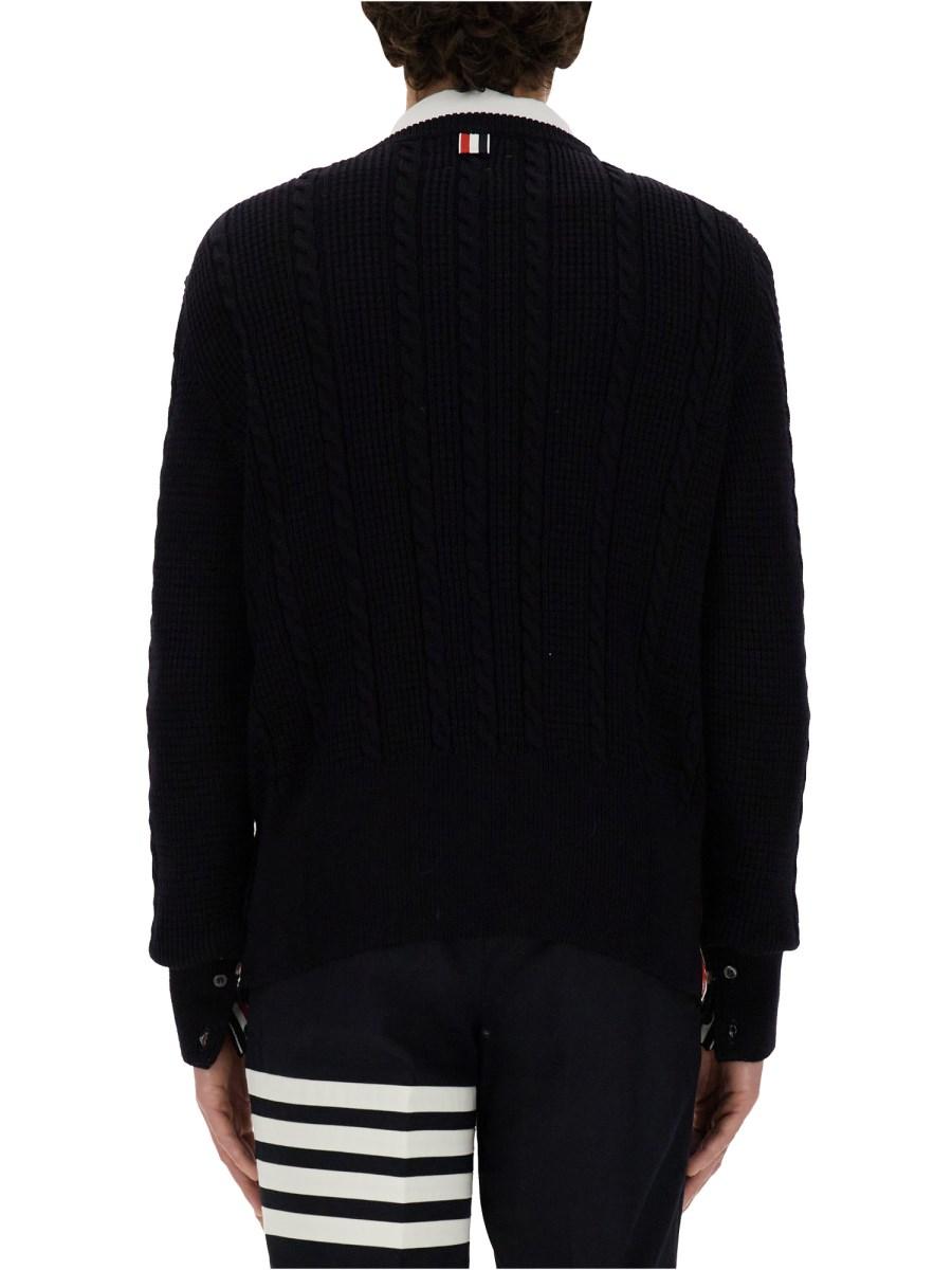THOM BROWNE MAGLIA IN LANA