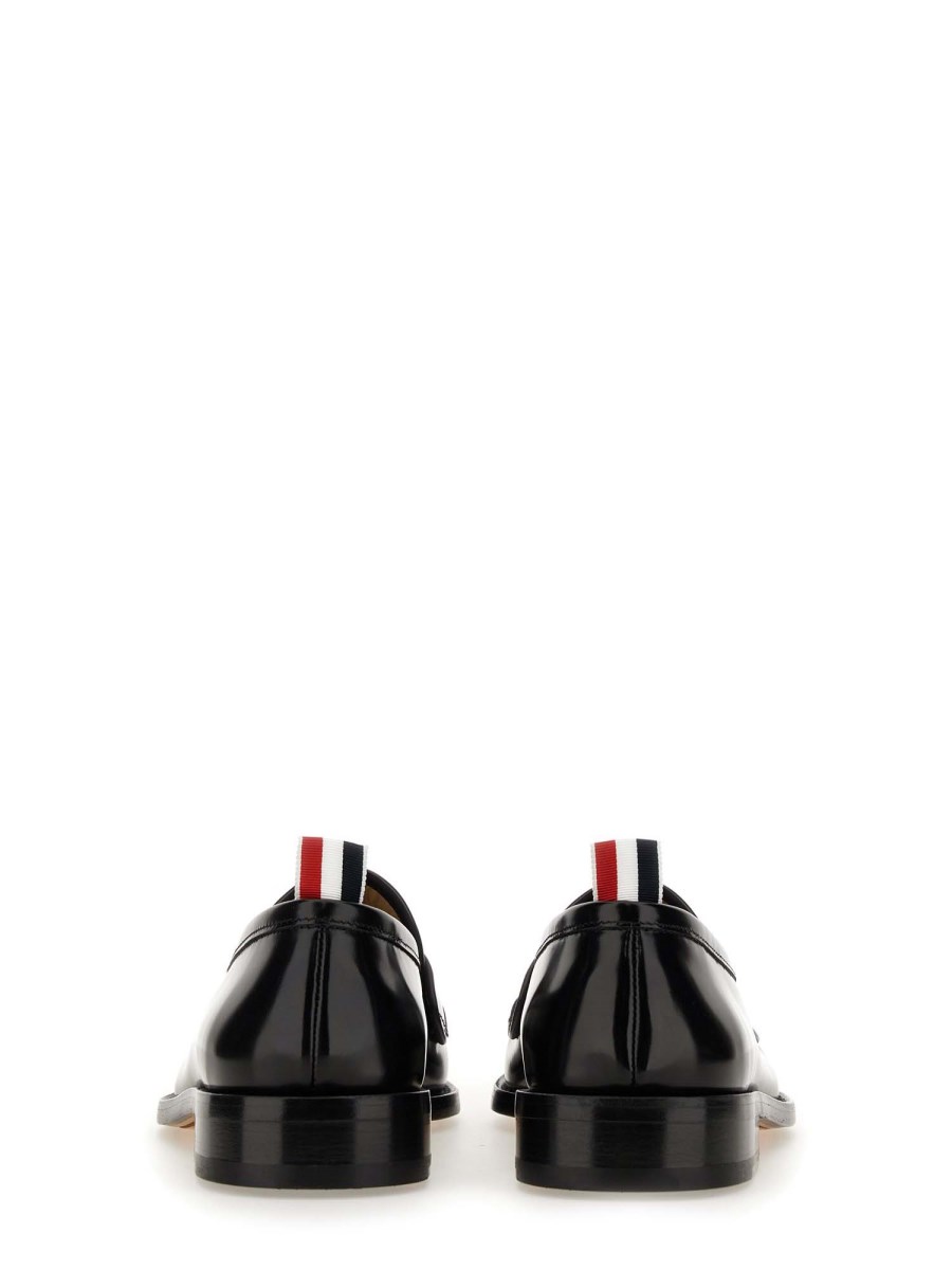 THOM BROWNE MOCASSINO IN PELLE SPAZZOLATA