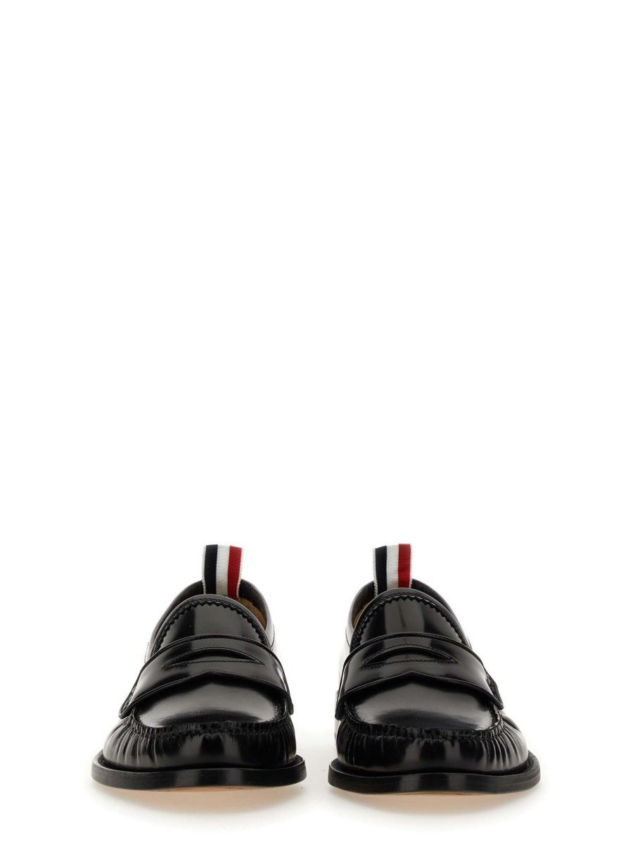 THOM BROWNE MOCASSINO IN PELLE SPAZZOLATA