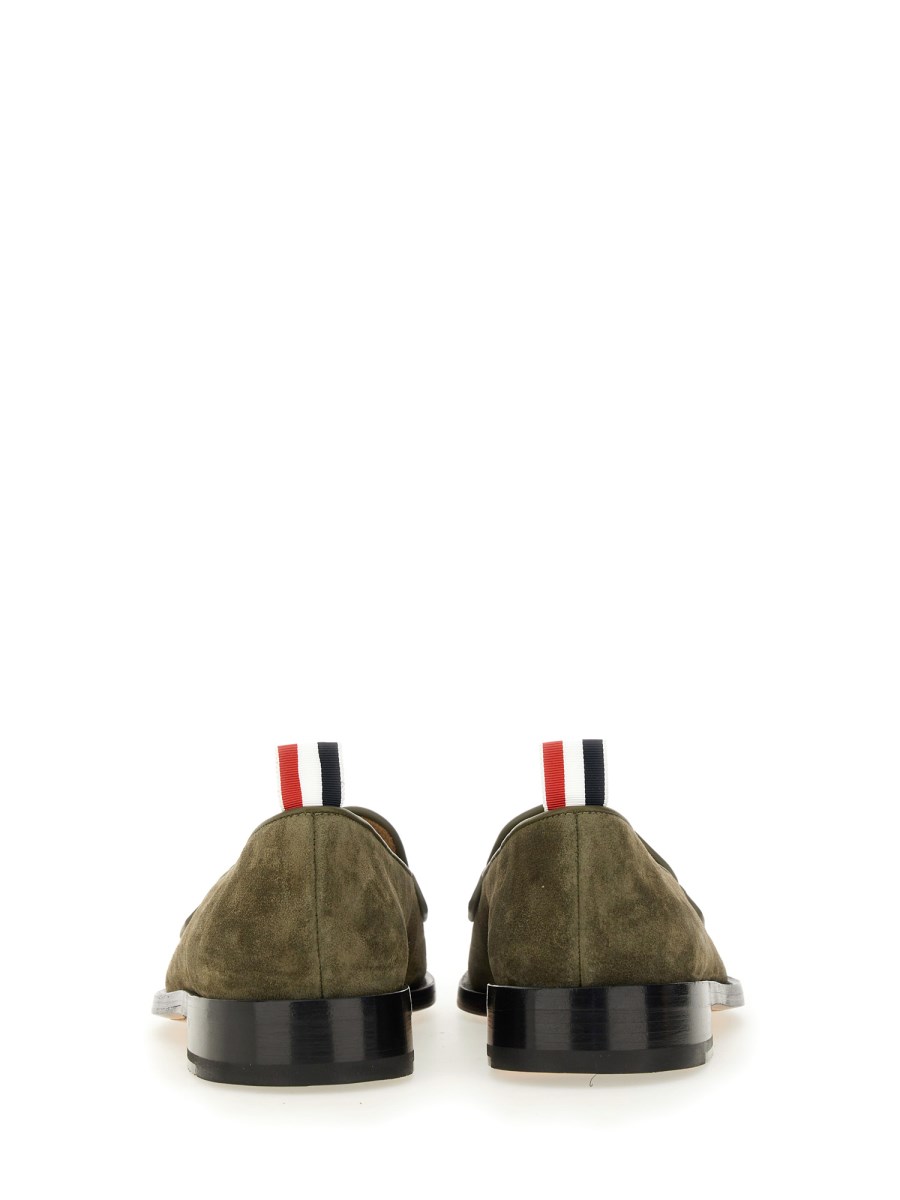 THOM BROWNE MOCASSINO VARSITY "PENNY" IN SUEDE