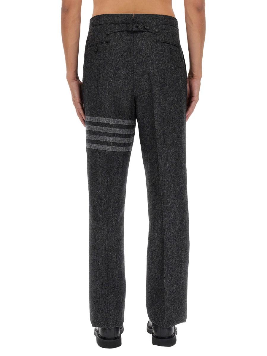 THOM BROWNE PANTALONE IN TWEED DI LANA