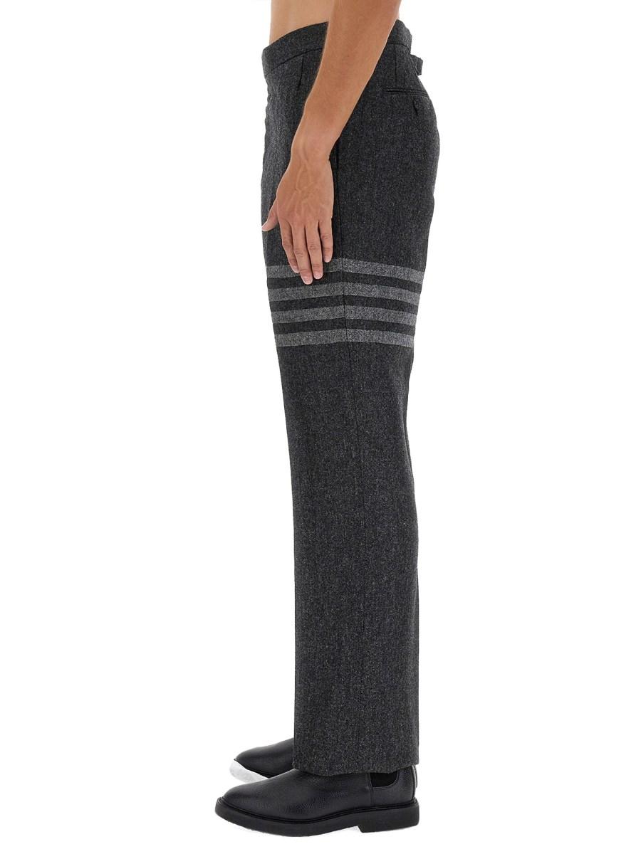 THOM BROWNE PANTALONE IN TWEED DI LANA