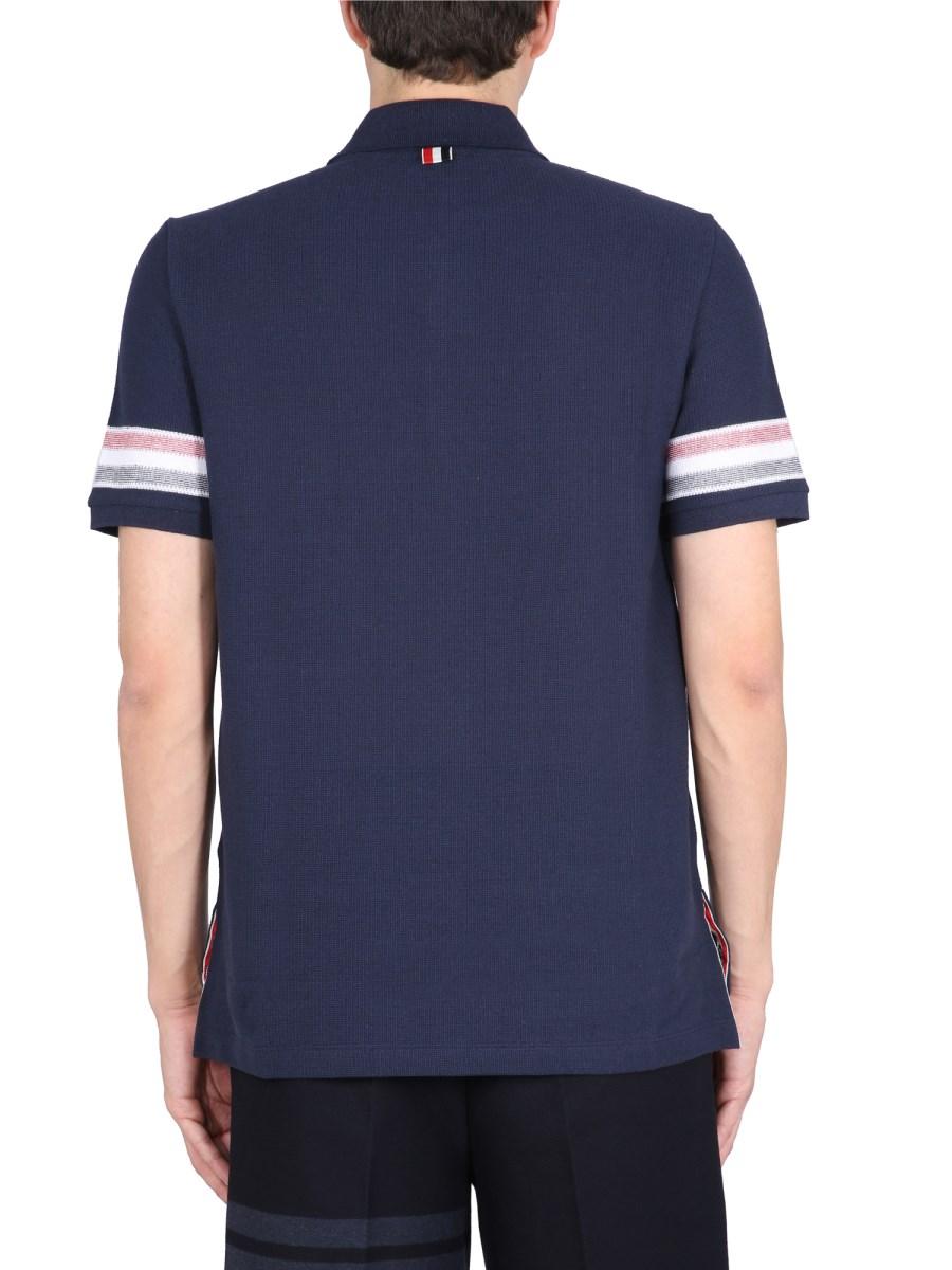 THOM BROWNE POLO IN COTONE