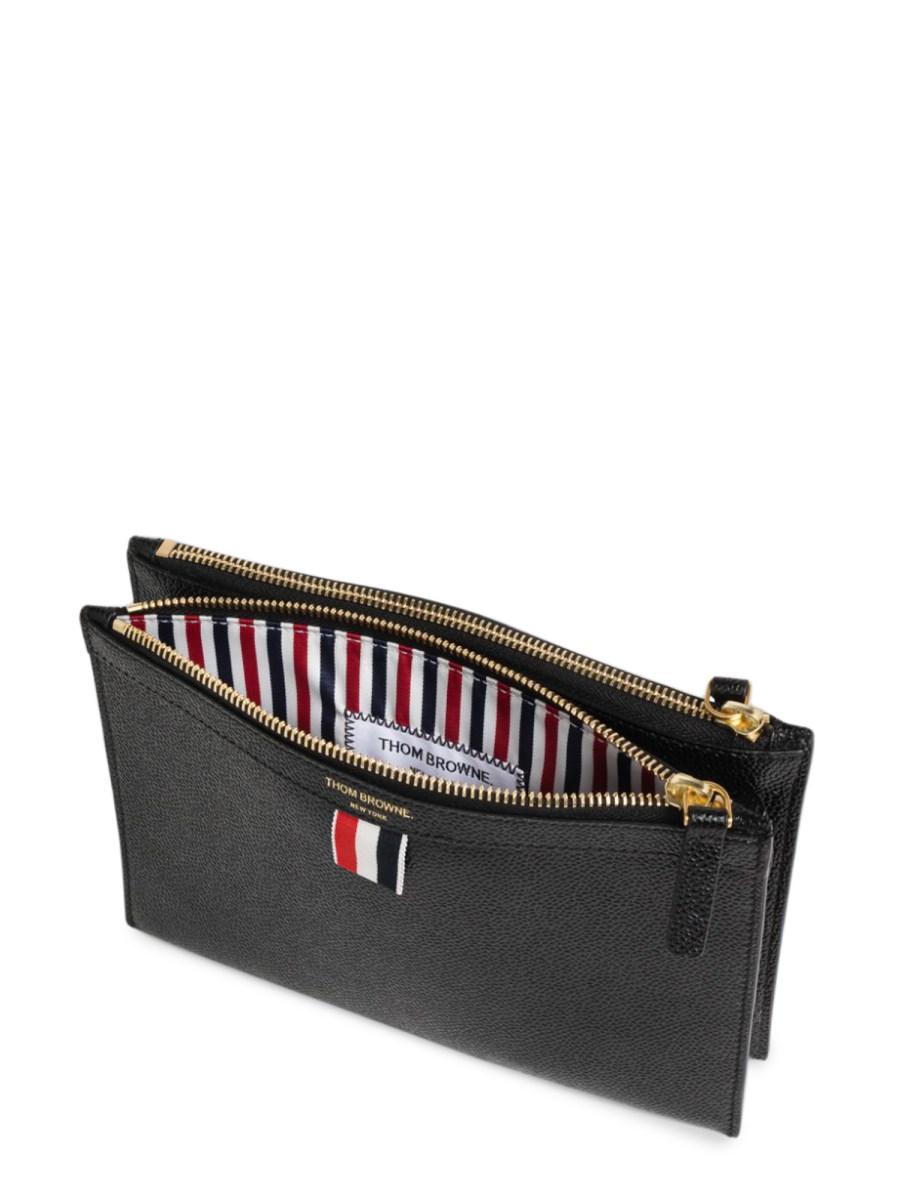 THOM BROWNE PORTA DOCUMENTI SMALL CON TRACOLLA