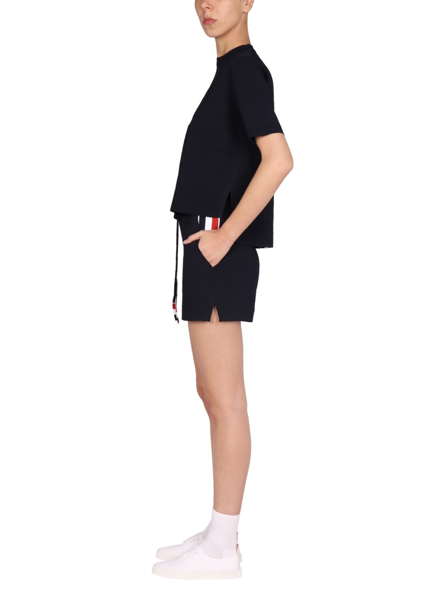 THOM BROWNE SHORTS RWB IN VISCOSA