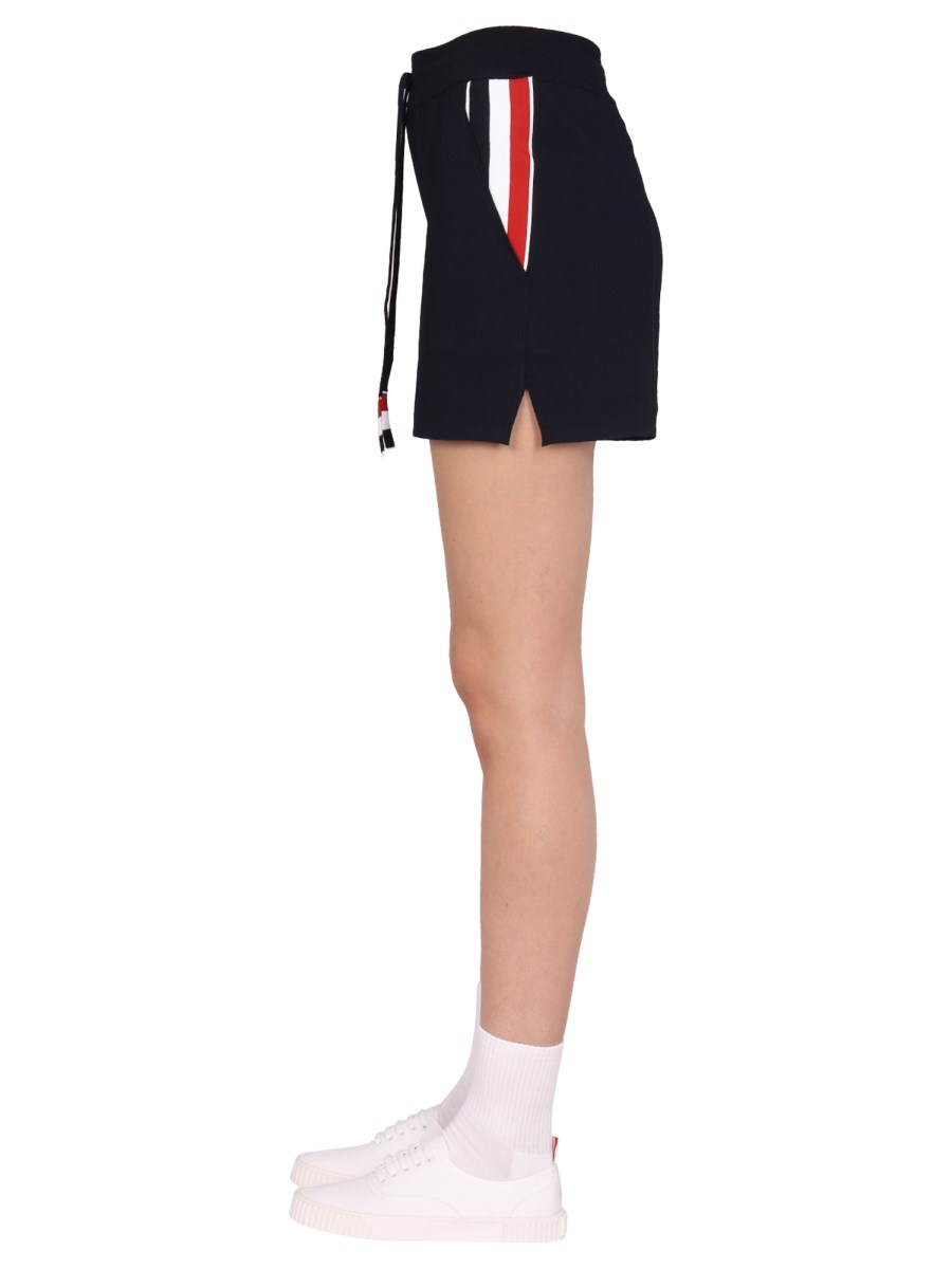 THOM BROWNE SHORTS RWB IN VISCOSA