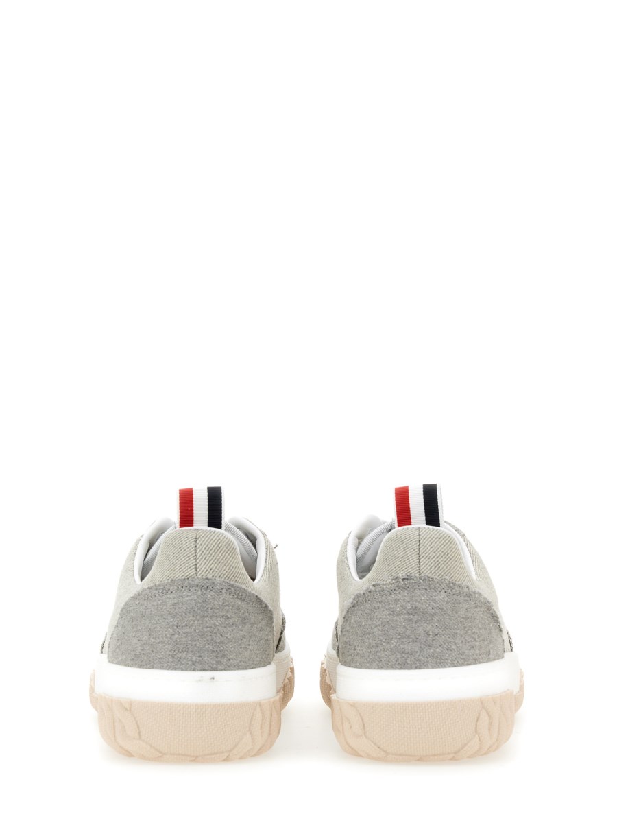 THOM BROWNE SNEAKER IN COTONE