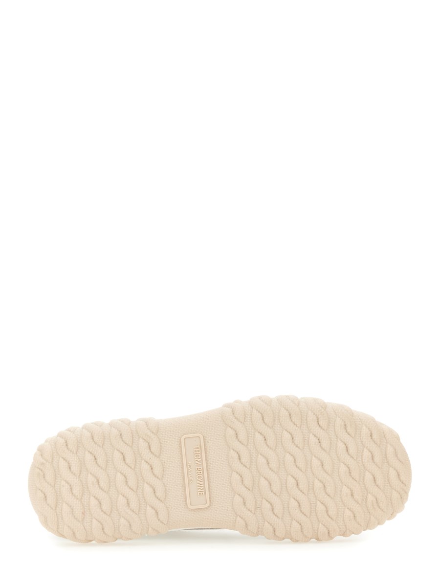 THOM BROWNE SNEAKER IN COTONE