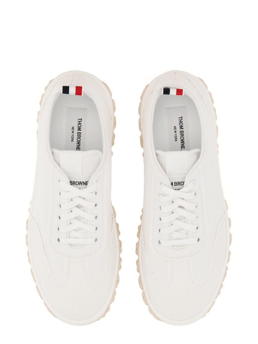 THOM BROWNE SNEAKER IN TELA DI COTONE
